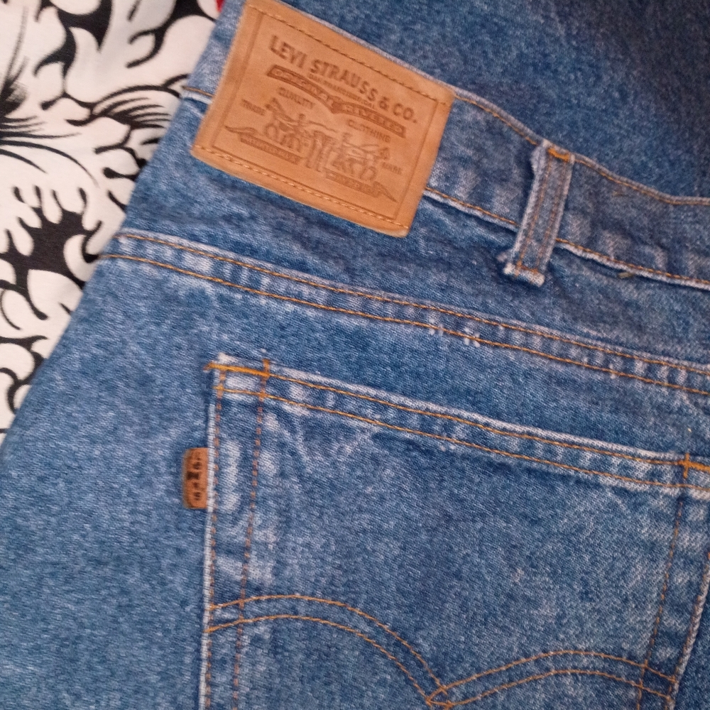 Vintage Y2K Levi's Vintage Western Y2K Big E Jeans USA Deadstock Orange Tag 38